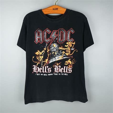 Vintage Early S Acdc Hells Bells T Shirt Gem