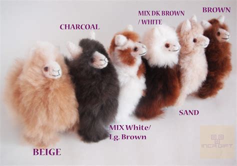 6in Handmade Alpaca Stuffed Animal Plush Alpaca 6 In Llama Fur Teddy