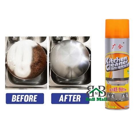 500ml Kitchen Oil Stain Cleaner Oil Pollution Foam Cleaning Kitchen