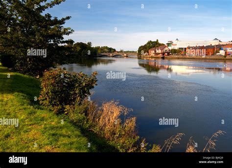 The River Bann at Coleraine in County Londonderry Northern Ireland one ...