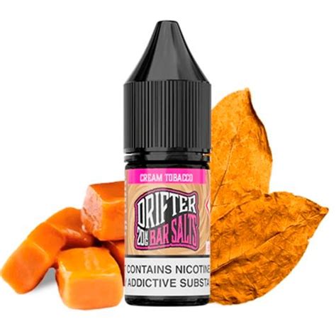 Drifter Bar Salts Cream Tobacco 10ml Líquidos Líquidos Com Sais De