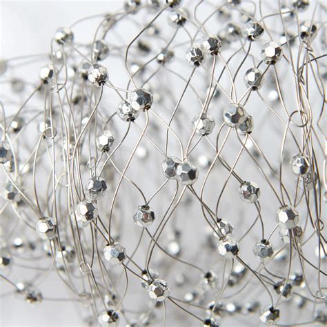 Silver Beaded Wire Garland New Items Factory Direct Craft