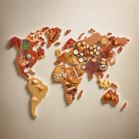 premium ai image  map   world   number