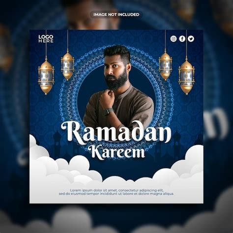 Premium Psd Ramadan Kareem Social Media Post Template