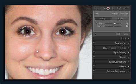 Red Eye Removal With Lightroom Classic Opplæringsmateriale For Adobe Photoshop Lightroom