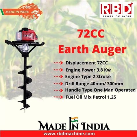 Earth Soil Land Auger Digger Drill Machine At Rs 15000 Piece Soil