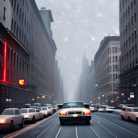 New York City Streets in the Snow · Creative Fabrica