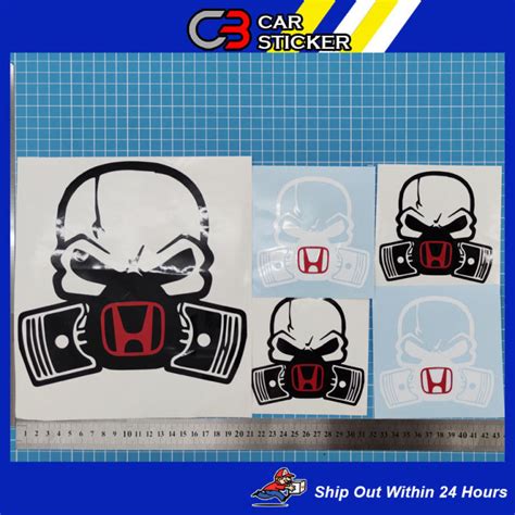 Honda Skull Car Sticker Cs Lazada