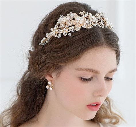 Gatsby Bridal Crystal Headpiece Wired Rhinestone Crystals Headband