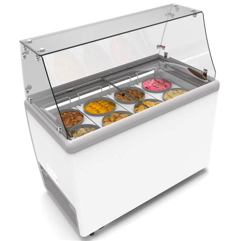 Koolmore Km Icd 49sd Fg Ice Cream Dipping Display Cabinet With Sneeze Guard 50 Tigerchef