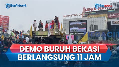 Tuntut Kenaikan Besaran UMK 2024 Massa Buruh Di Bekasi Gelar Aksi Demo