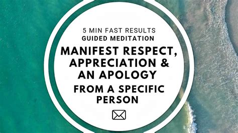 Min Manifest A Specific Person Manifest An Apology Respect