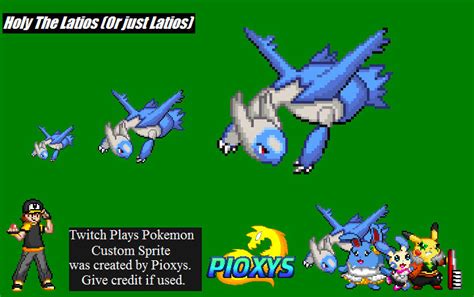 Twitch Plays Pokemon Holy The Latios Sprite By Pioxys On Deviantart