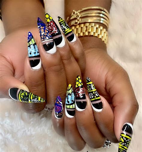 This African PrintInspired Nail Art Captures The Spirit Of The