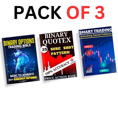 New Edition Pack Of 3 Trading Book Set Binary Quotex Trading Book