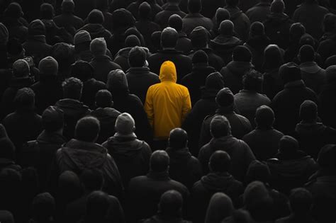Premium Photo Standing Out In A Crowd
