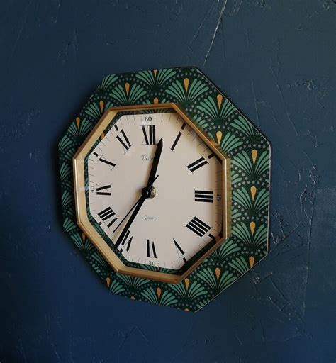 Horloge Vintage Pendule Murale Vedette Etsy