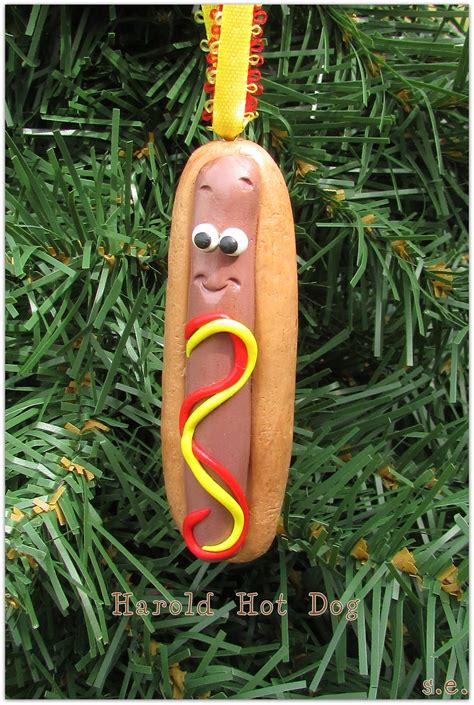 Hot Dog Christmas Ornament Hot Dog Ornament Hot Dog Charm Etsy