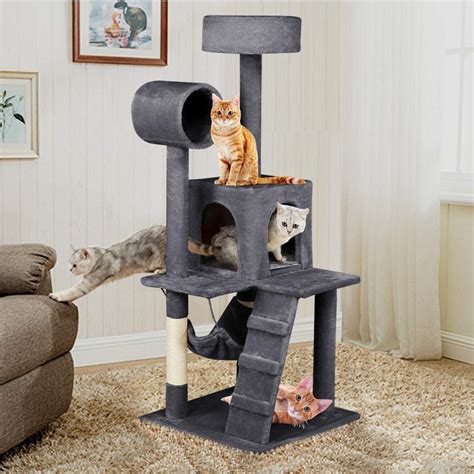 Yaheetech Árbol Para Gatos Rascador Con Plataforma Rascador Sisal Casa