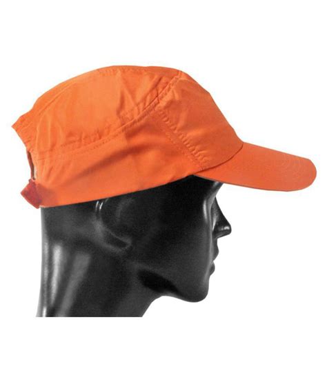 Sj Orange Plain Cotton Caps Buy Online Rs Snapdeal