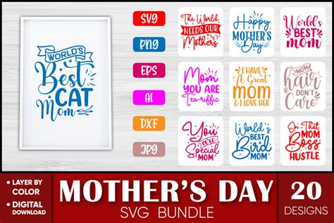 Mom Svg Bundle Mothers Day Svg Bundle Graphic By Svgbundle · Creative Fabrica