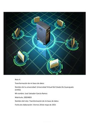 Reto Transformaci N De Mi Base De Datos Fundamentos De Bases De