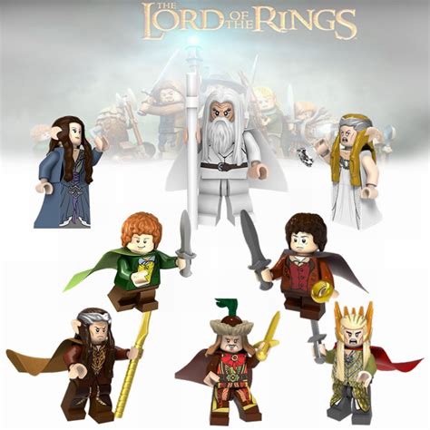 Lord Of The Rings Minifigures Frodo Gandalf Thranduil Compatible With