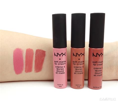 Nyx Soft Matte Lip Cream Lip Swatches