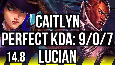 CAITLYN Lux Vs LUCIAN Nami ADC 9 0 7 Legendary JP Challenger