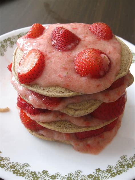 Easy Vegan Pancakes with Fruit Puree - She Bakes Here