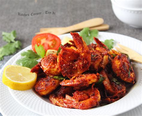 Spicy Prawns Fry Recipe Nadan Chemmeen Varuthathu