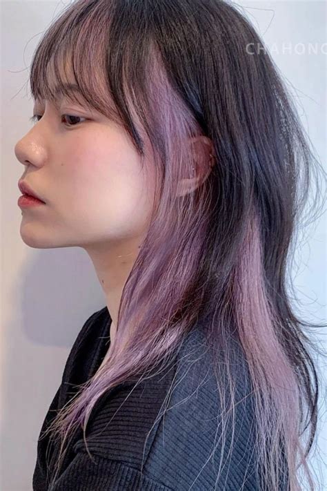 45 Korean Secret Two Tone Hair Color Hidden Hair Color Ideas