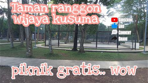 Taman Kota Jakarta Piknik Gratis Taman Ranggon Wijaya Kusuma Youtube