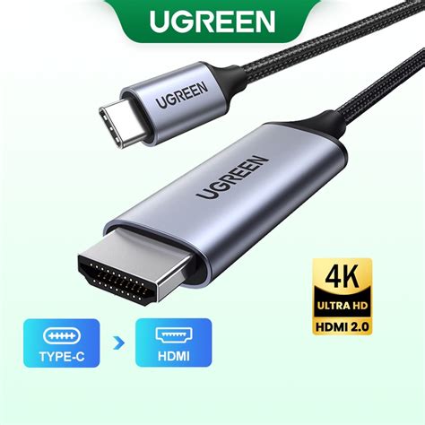 UGREEN USB C To HDMI Type C To HDMI Converter Cable Thunderbolt 3