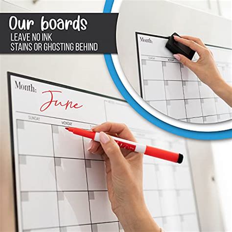 Magnetic Dry Erase Calendar And Chores Chart Bundle For Fridge 2