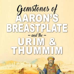 Gemstones Of Aaron S Breastplate And The Urim Thummim Digital Etsy