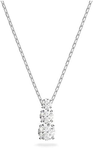 Swarovski Attract Trilogy Round Pendant Necklace Women S White Round