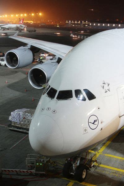 Lufthansa A380 loading cargo at night | Aviation airplane, Passenger ...