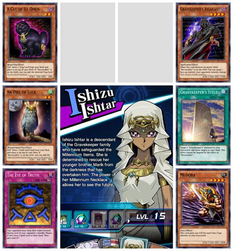 Ishizu Ishtar Lvl การ์ดที่ดรอปจากการอัฟเลเวล ไอซิส อิชูตัล Yu Gi Oh