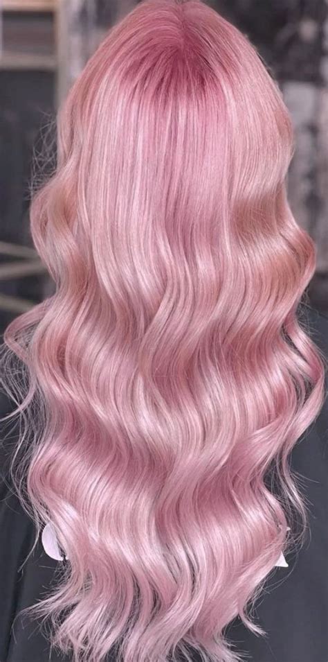 34 Pink Hair Colours That Gives Playful Vibe Glazed Pink Soft Waves