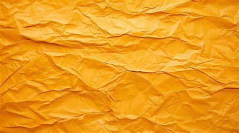 Crumpled Paper Background With A Vibrant Orange Texture Crumpled