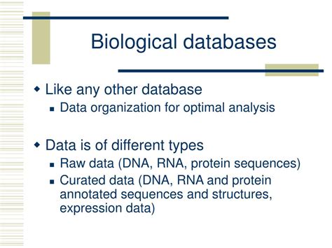 Ppt Introduction Of Bioinformatics And Biological Database Powerpoint