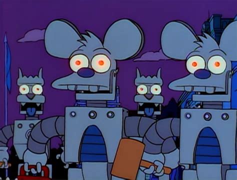 Itchy And Scratchy Robots Wikisimpsons The Simpsons Wiki