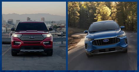 Ford Explorer Vs Ford Escape Compare Models Learn More