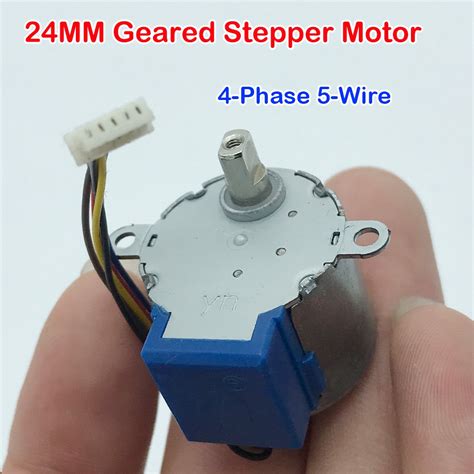 Dc V Phase Wire Micro Mm Stepper Motor Small Byj Gear Speed