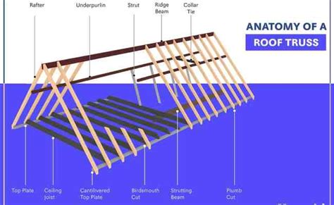 39 Parts Of A Roof Truss With Illustrated Diagrams Definitions Design