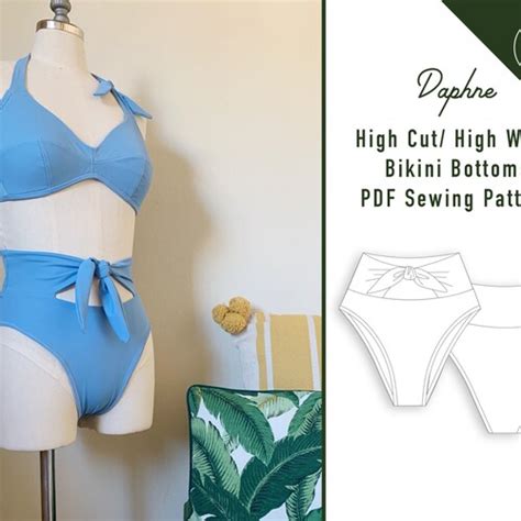 Reversible Bikini Bottoms Sewing Pattern Pdf Women S High Etsy