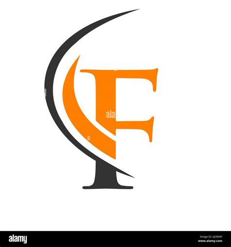 Modern Letter F Logo Template F Letter Logo Design With Swoosh Icon