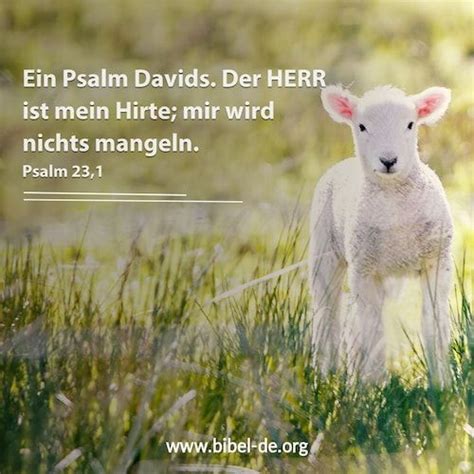 Bibelzitate Ein Psalm Davids Der Herr Ist Mein Hirte Mir Wird Nichts