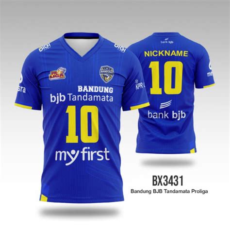 Jual Jersey Bola Voli Bandung BJB Tandamata Pro Liga BNI 46 2023 Biru